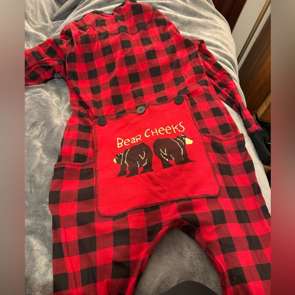 Lazy One Bear Cheeks onesie size M - Picture 4 of 5